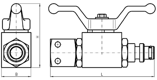 hyd/kh/c25nm   Ball valve KJ25, nipple−socket  球阀